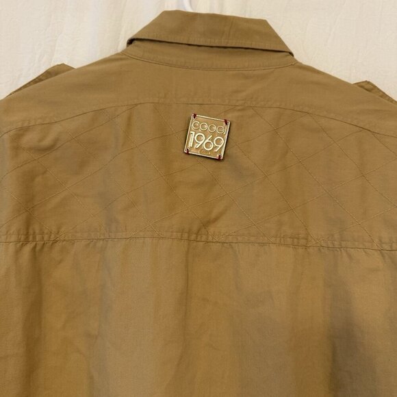 Coogi Australia XL Khaki Button-up Safari Camp Shirt Steven Irwin Zookeeper - Picture 7 of 16